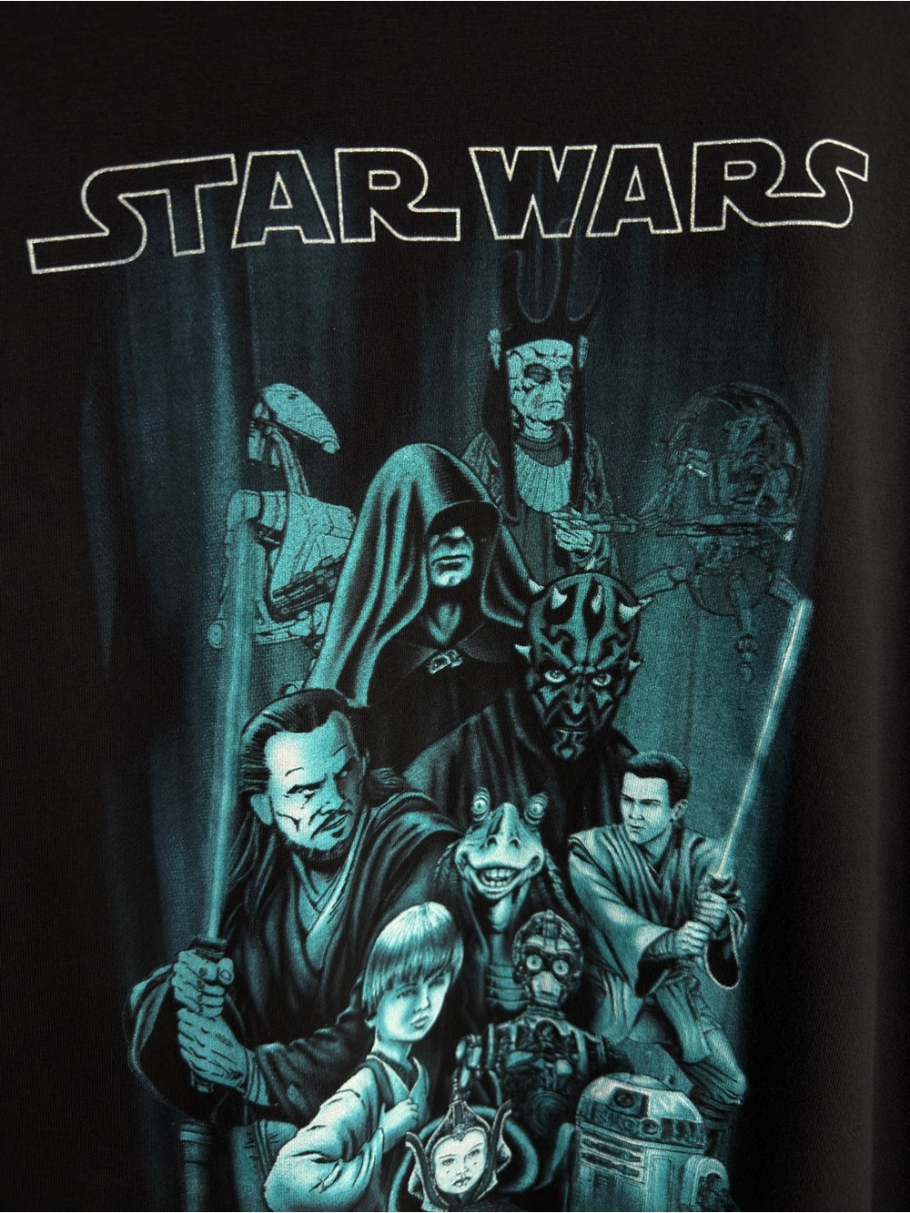 Vintage 90’s Star Wars Hero’s T-Shirt Vtg Movie Promo Tee Size XLarge - Picture 5 of 8